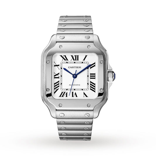 Santos de Cartier Medium Model | 35mm, Steel, Silver Dial